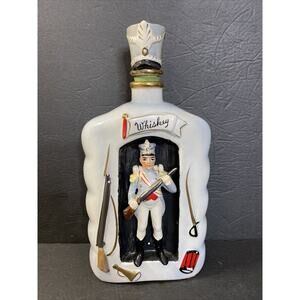 Vintage Shields Fifth Avenue Whiskey Soldier Decanter with Stopper